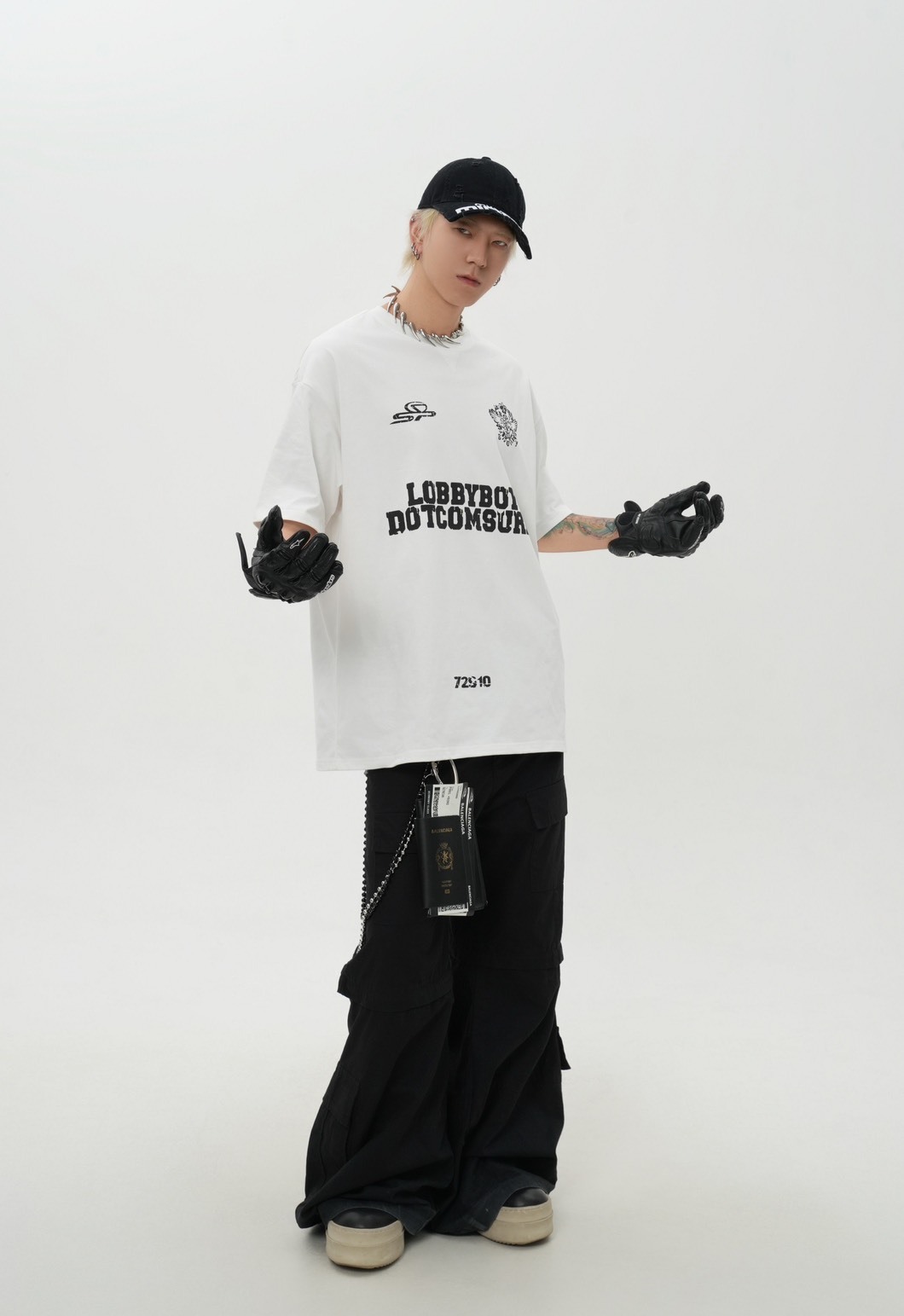 【6月新品 預購】美式街頭運動風斑駁印花短袖 LB-Z5601