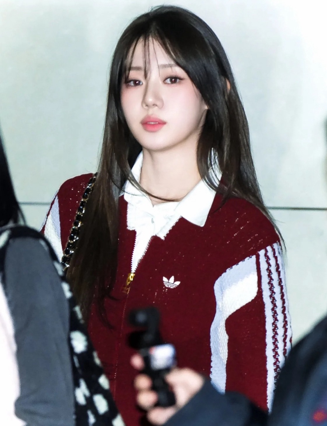 adidas Originals 酒紅 防風 針織衫 長袖 運動風 外套 百搭開襟衫 男女同款 潮流休閒單品 寶怪同款 Jun25