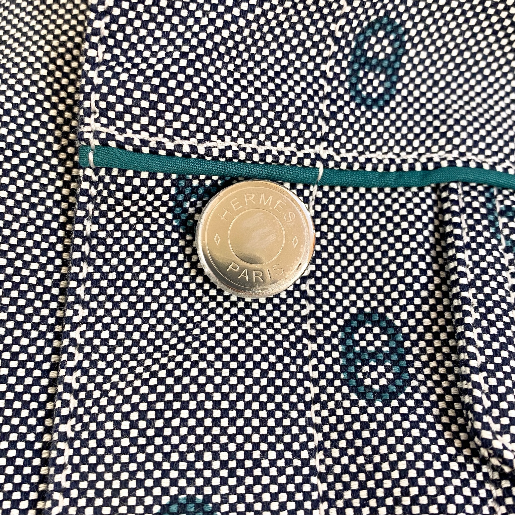 Unused] Hermes chaine d ancre jacket denim 36 bleu