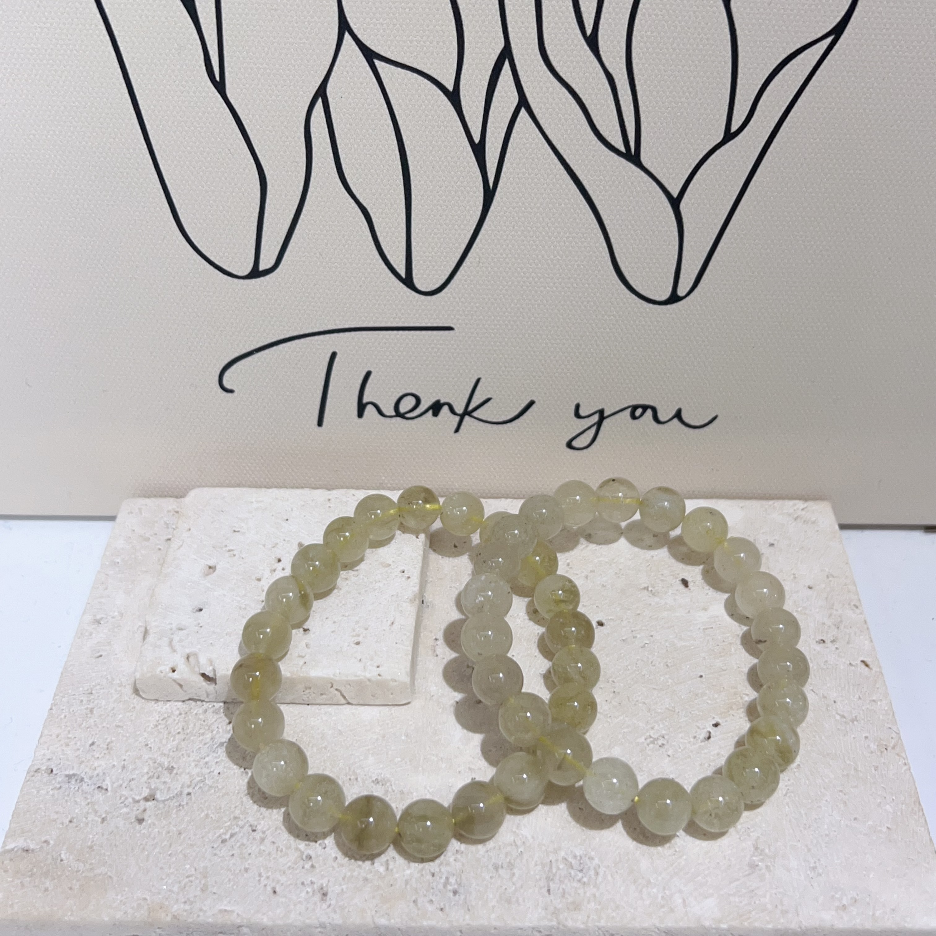 黑金利比亞隕石手串 8+mm