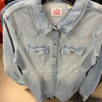 [S] LEVIS LIGHT WASH FLYNN DRESS, A75920003-LIGHT WASH (SLE24)