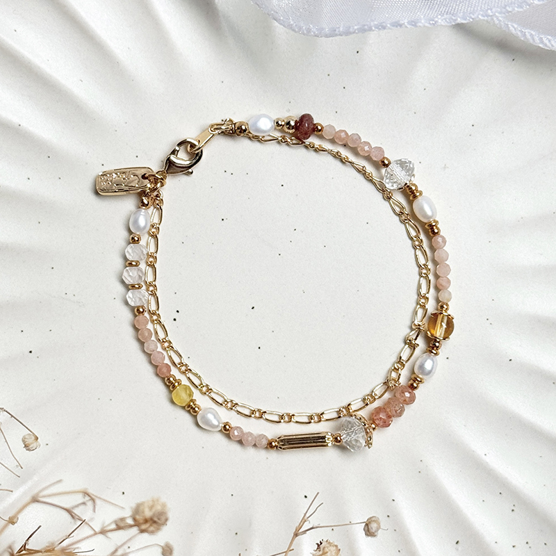 生日花 • 參月參壹 • 小水仙 – 白水晶 – 手鍊