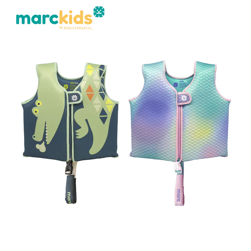 Marcus&Marcus-Marckids兒童游泳浮力背心 - 幻彩 (XL:30~40kg/6~8歲)