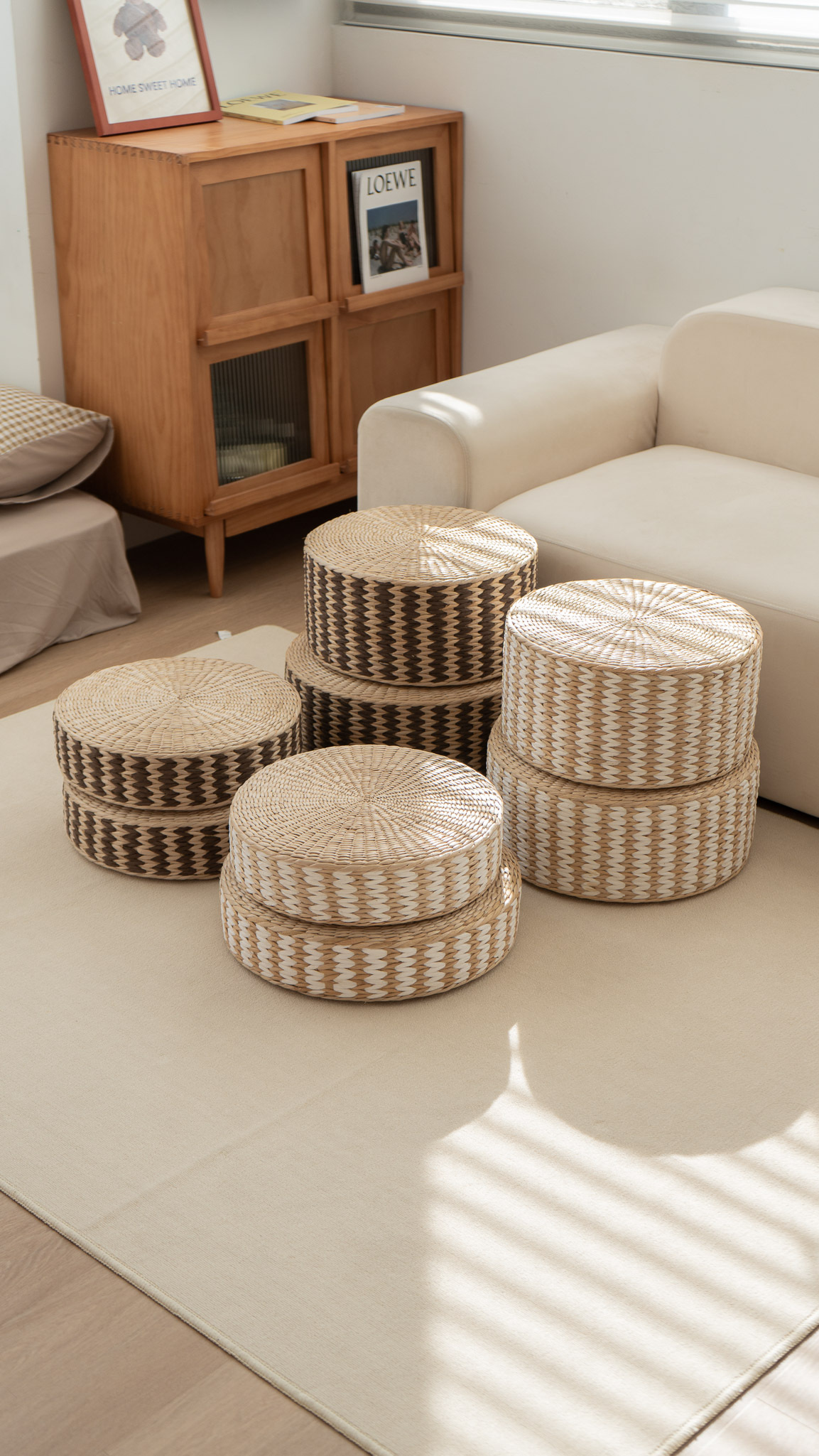 多功能坐墊編織坐墊