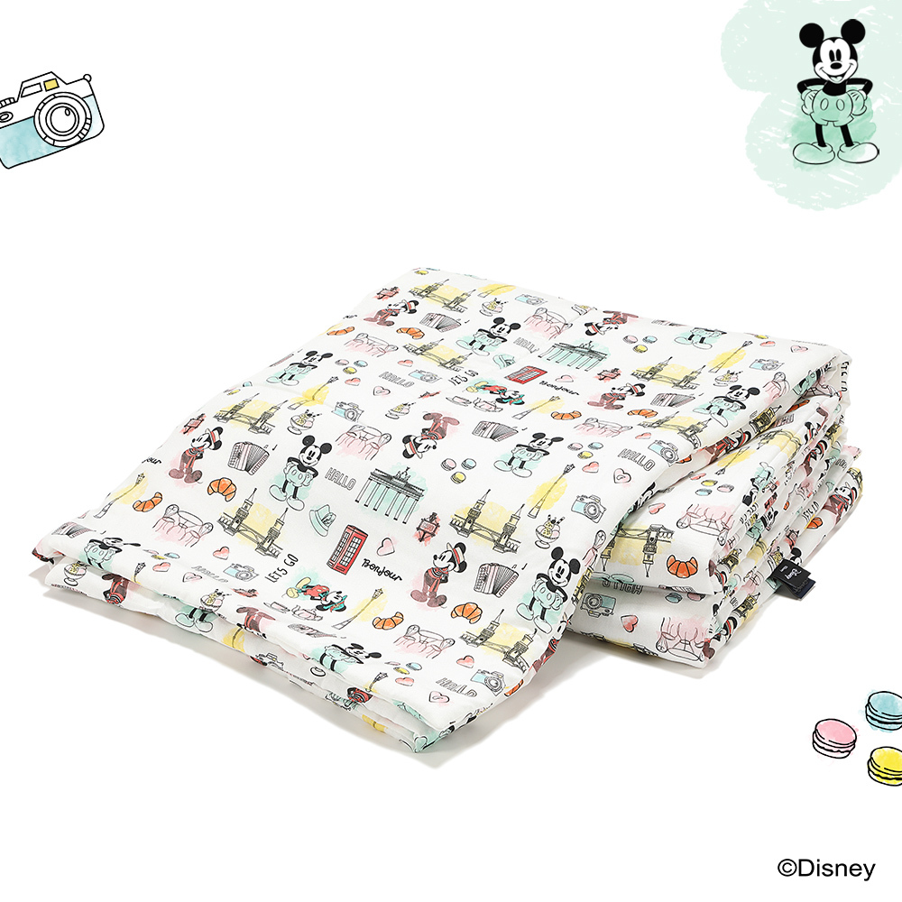 La Millou波蘭 竹纖涼感被大人款_無流蘇簡約質感｜米奇系列_嚮旅行篇