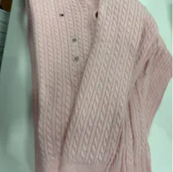 [S] TOMMY HILFIGER PINK CABLE KNIT SWEATER, XW04284-654 (STH1271)