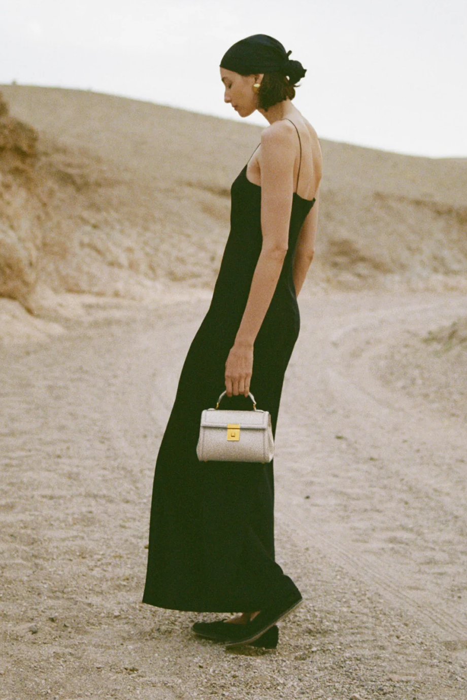 DeMellier｜PARIS 真皮飾邊梯形手拿包