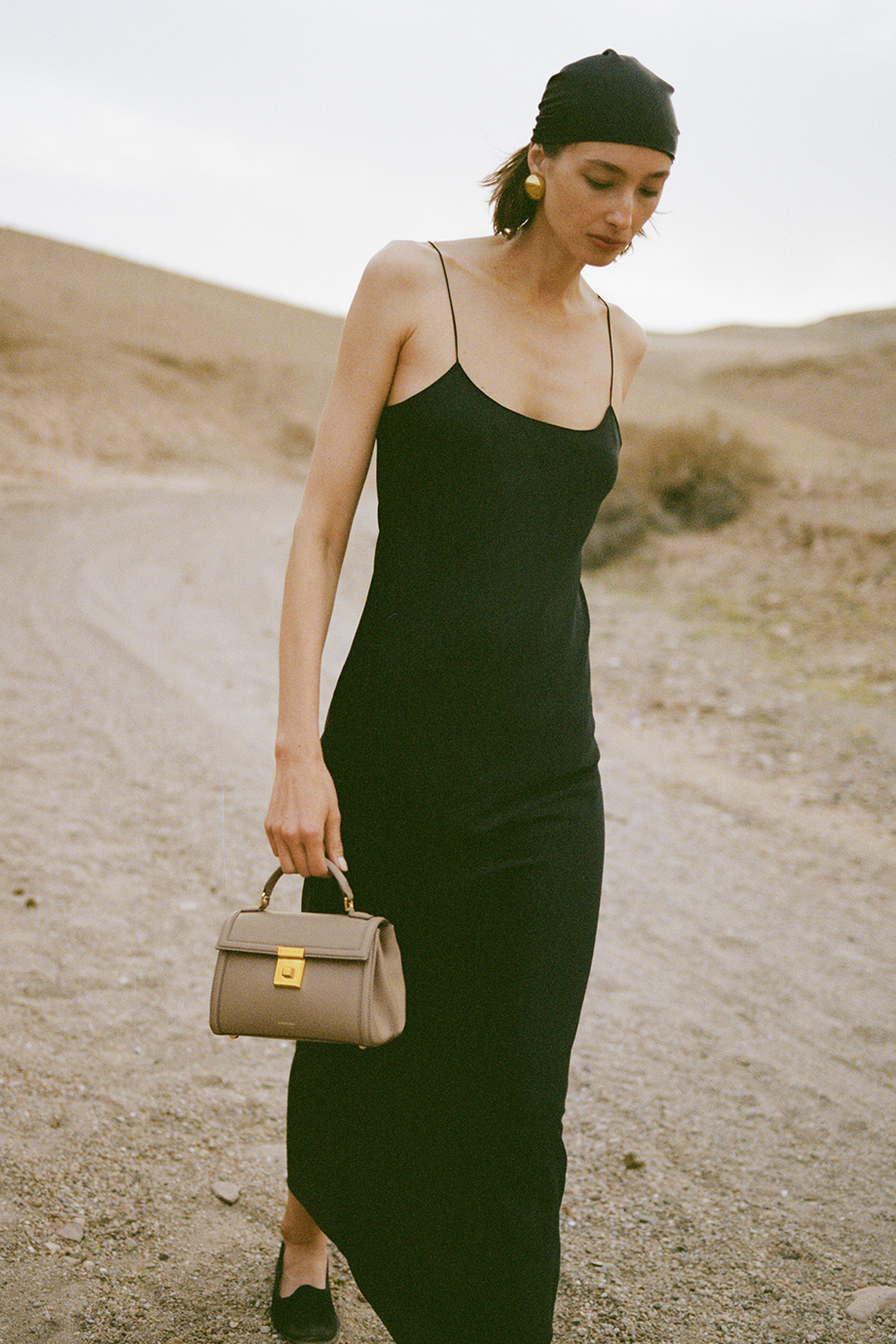 DeMellier｜PARIS 真皮飾邊梯形手拿包