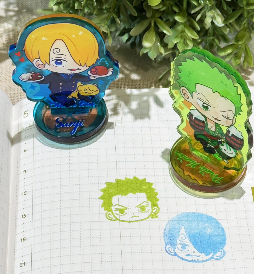 ゾロサンジアクリルスタンドスタンプセット