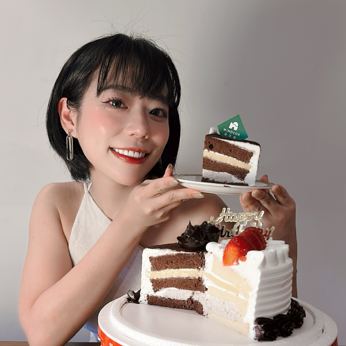 【限店取】雙色蛋糕【水果蛋糕/巧克力香草蛋糕/草莓蛋糕/生日蛋糕】