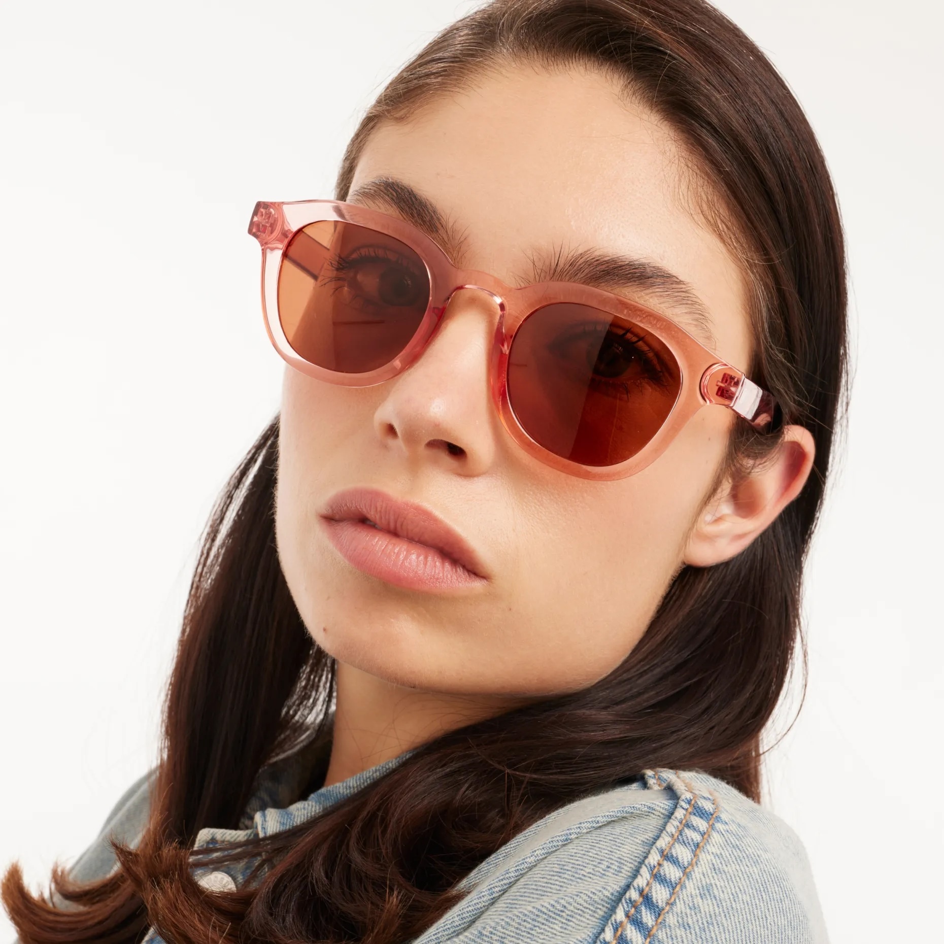 BARNER | Andy Glossy - Coral Sunglasses (Brown Lenses）