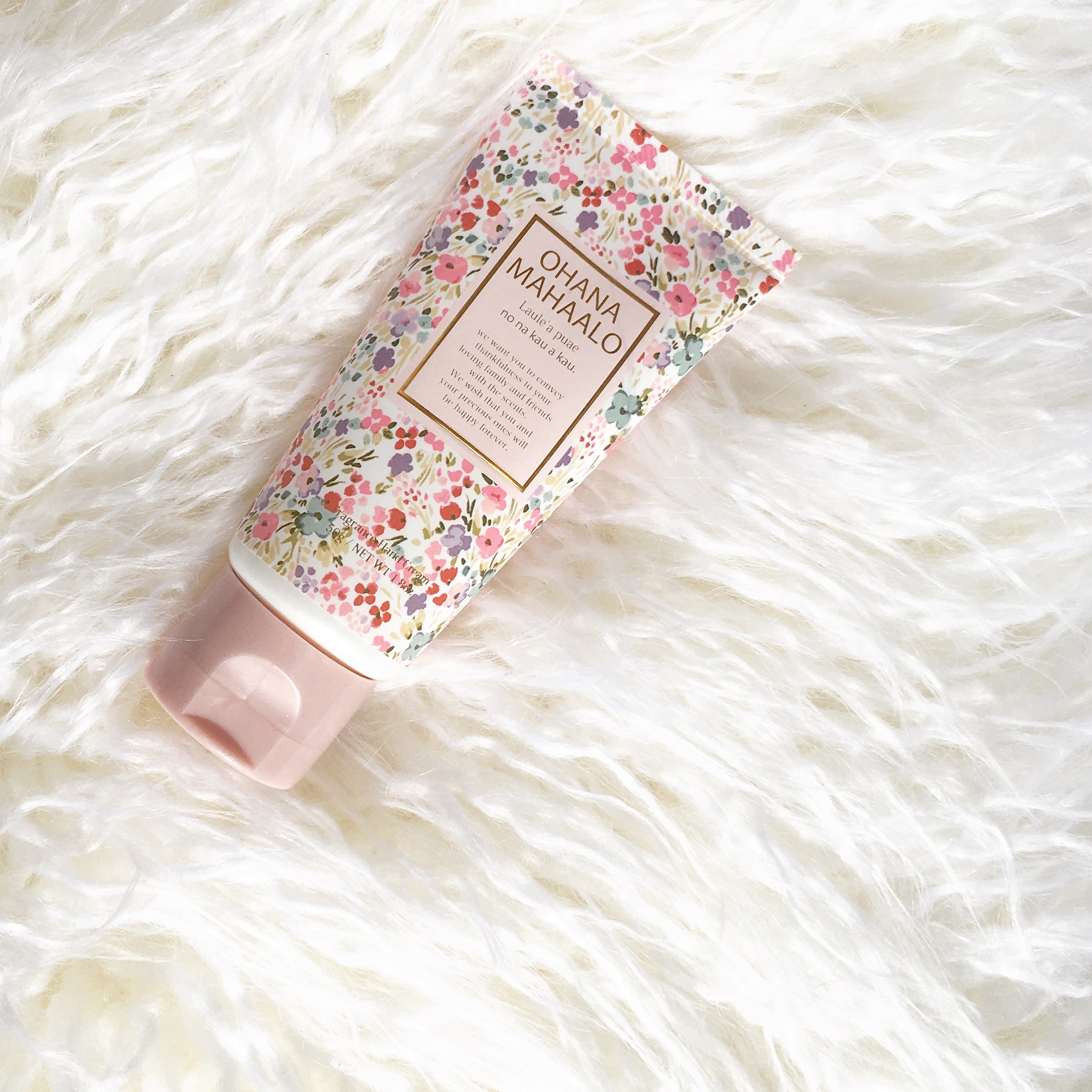 OHANA MAHAALO 幸福花雨 潤澤療癒護手霜50g