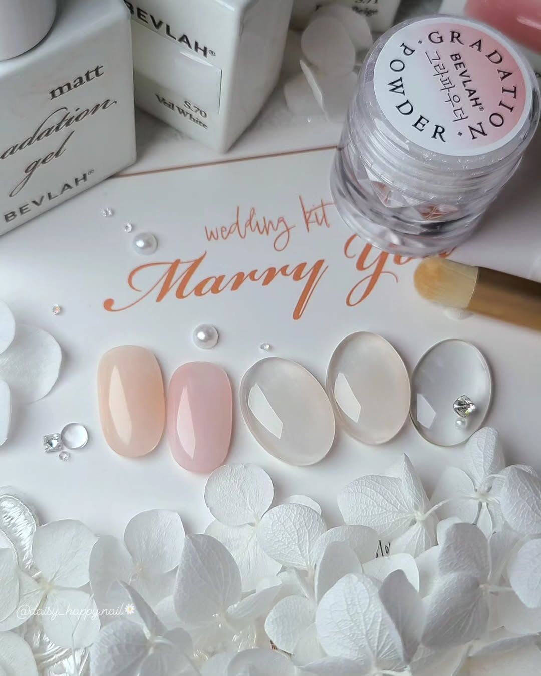 BEVLAH 漸變套裝七件裝 (包括漸變Gel、漸變粉、漸變筆、奶白色遮指甲邊Gel、一支裸色顏色Gel、底油和面油)