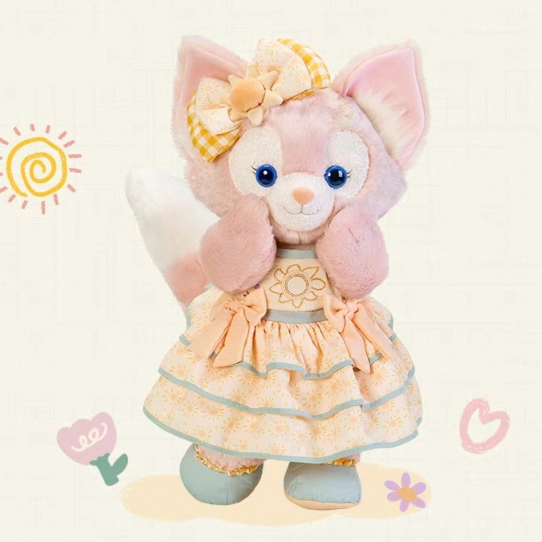 達菲 Duffy 與好友們 自然的色彩系列 玲娜貝兒 Lina bell M號 娃娃 玩偶 -上海迪士尼樂園