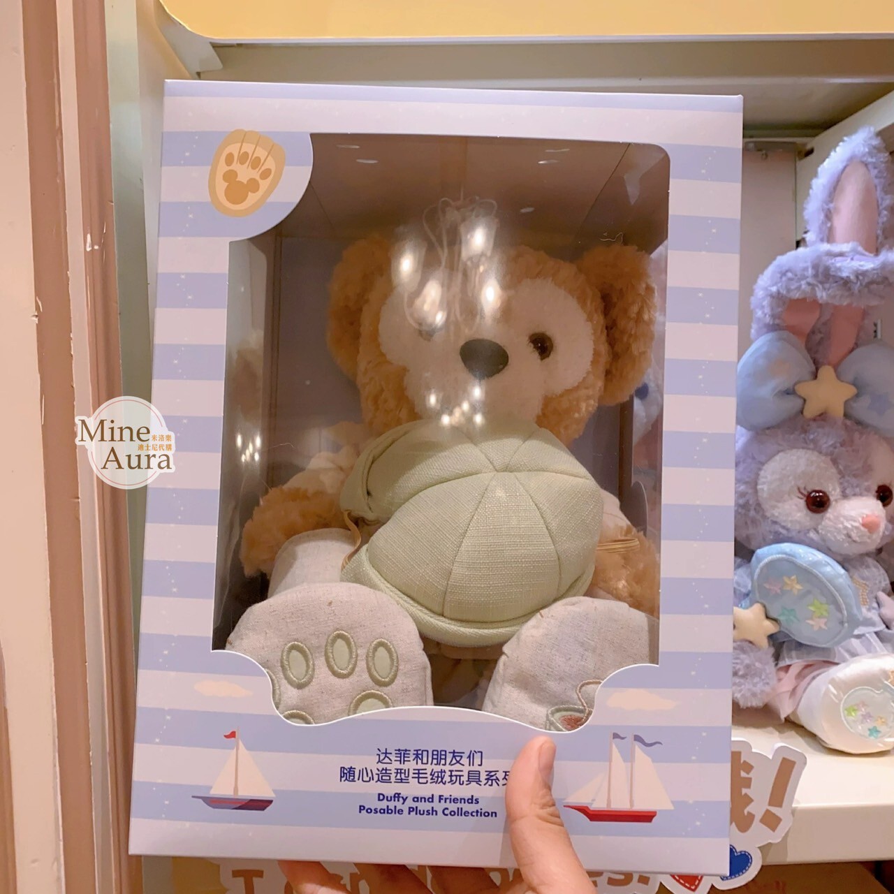 (限時特價) 達菲 Duffy 與好友們 自然的色彩系列 達菲 Duffy 帶骨架設計 娃娃 玩偶 -上海迪士尼樂園