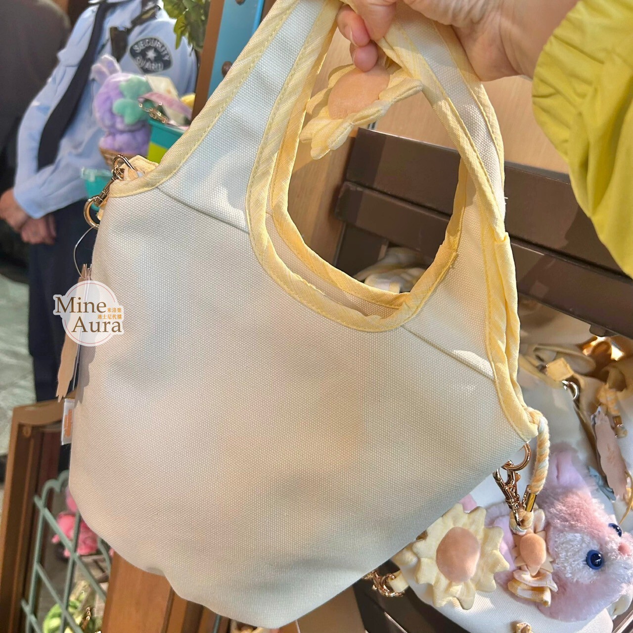 達菲 Duffy 與好友們 自然的色彩系列 玲娜貝兒 Lina bell 大頭造型 2way 手提包 斜背包 -上海迪士尼樂園