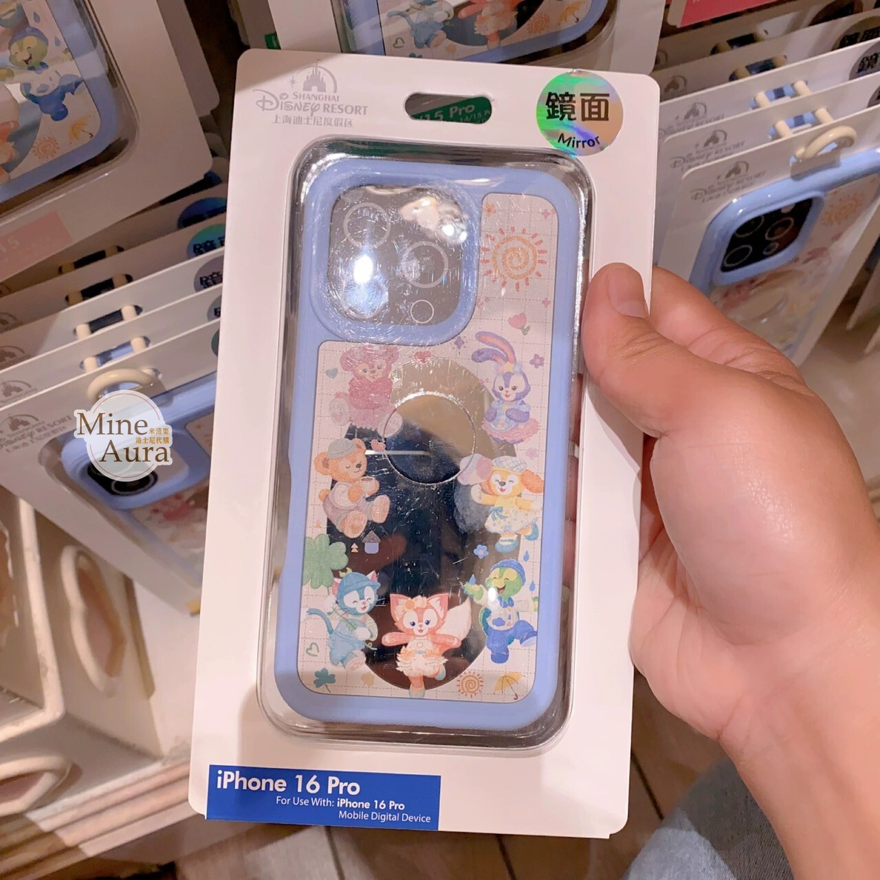 達菲 Duffy 與好友們 自然的色彩系列 圖案 鏡面設計 iphone 系列 手機殼 保護套 -上海迪士尼樂園