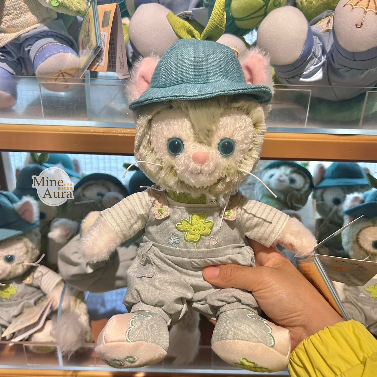 達菲 Duffy 與好友們 自然的色彩系列 傑拉托尼 畫家貓 Gelatoni SS號 娃娃 玩偶 -上海迪士尼樂園