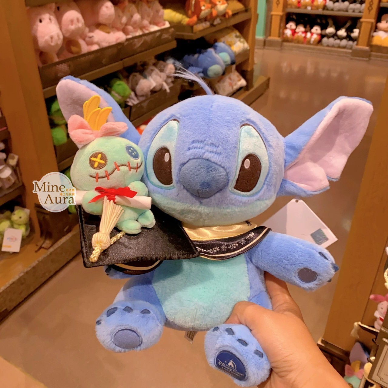 史迪奇 Stitch 醜丫頭Scrump 畢業紀念 造型 娃娃 玩偶 星際寶貝 Lilo & Stitch -上海迪士尼樂園