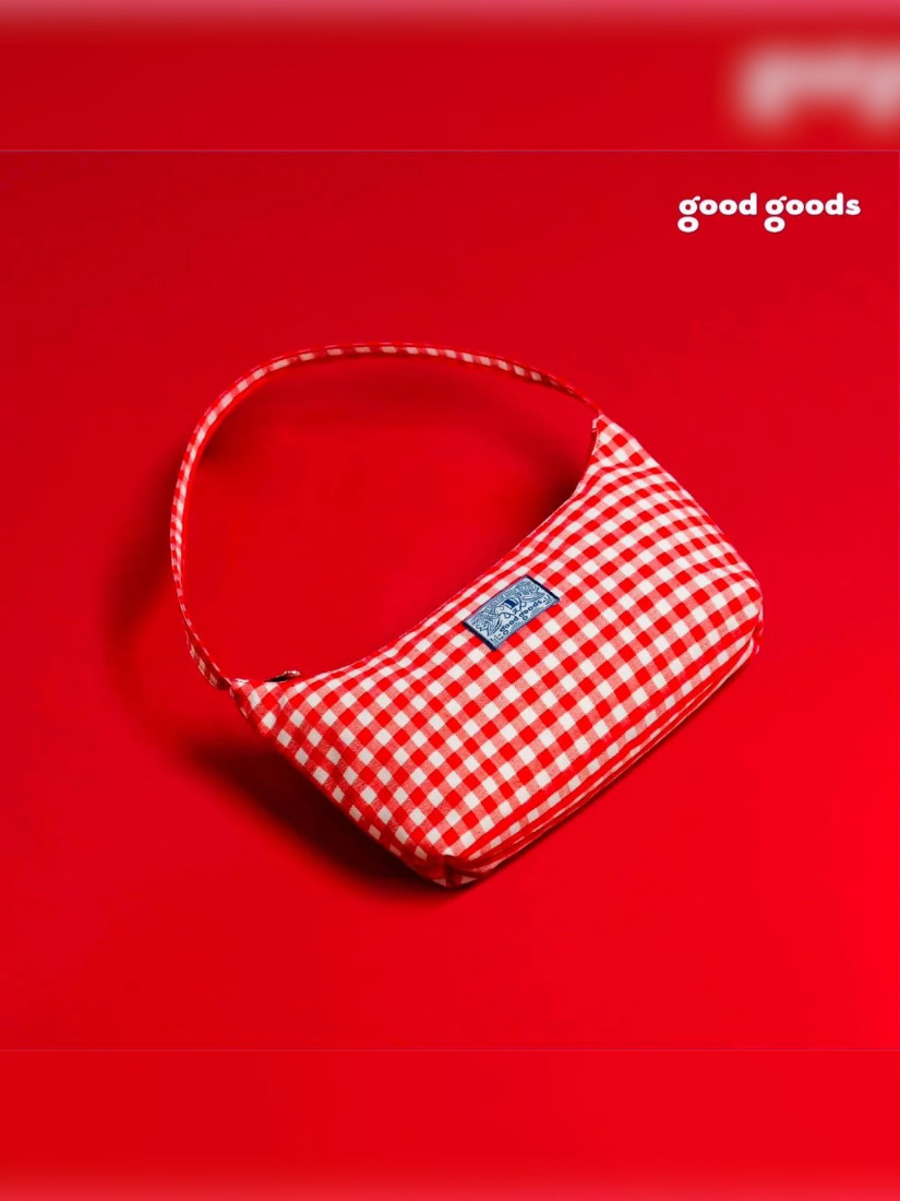 【 泰國連線 】Good Goods 泰式格紋單肩包