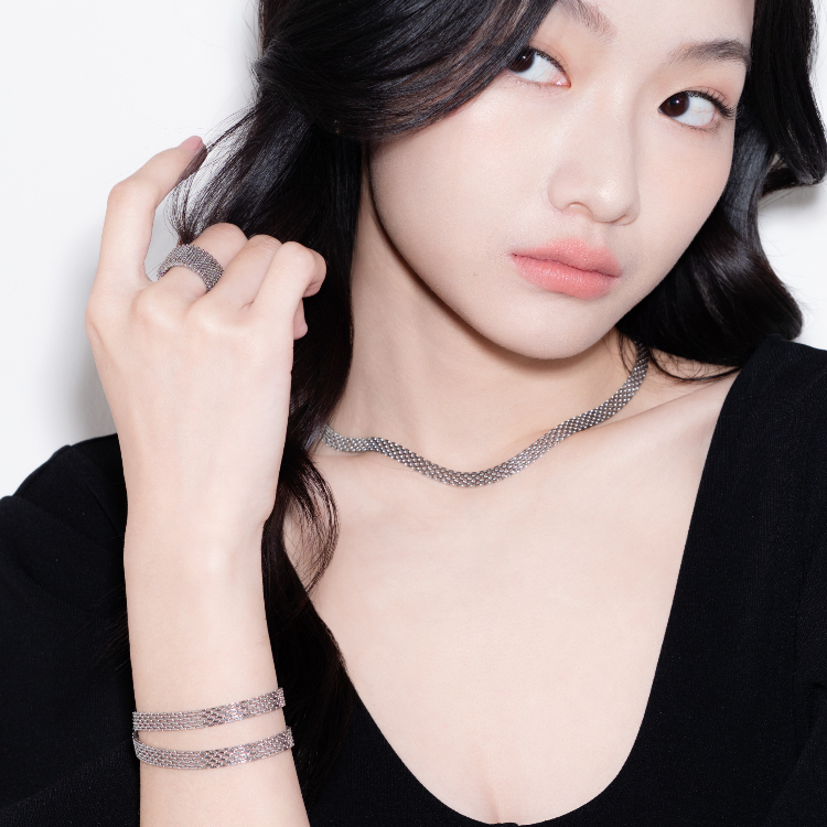OUS Sparkmesh Bracelet 星織纏繞手鍊 銀