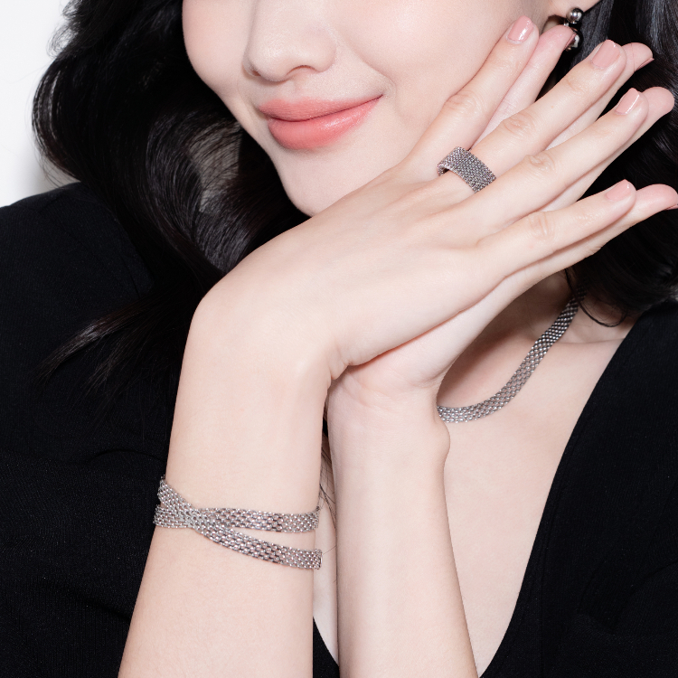 OUS Sparkmesh Bracelet 星織纏繞手鍊 銀