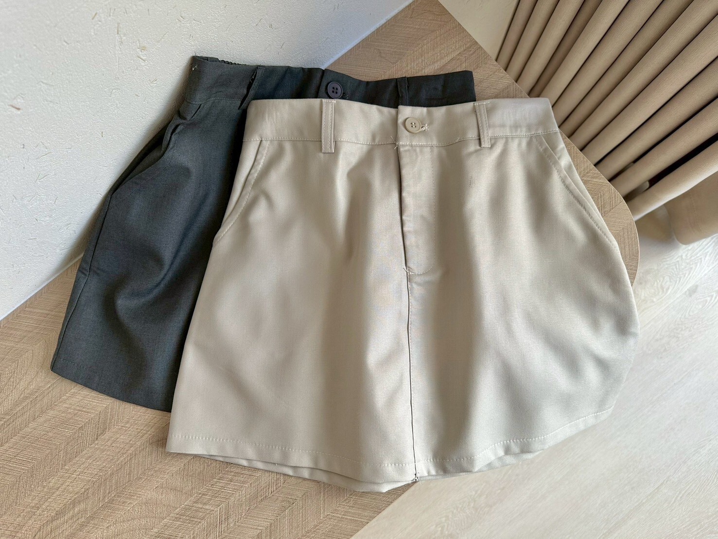 單釦西裝短裙 2092