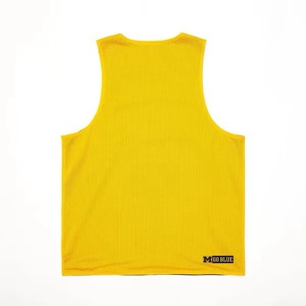 【現貨】NCAA 密西根大學 雙面經典球衣背心｜黃／深藍