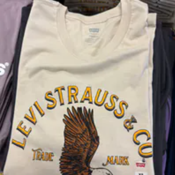 [S] LEVIS TAN CLASSIC GRAPHIC TSHIRT, 224911815-TAN (SLE40)