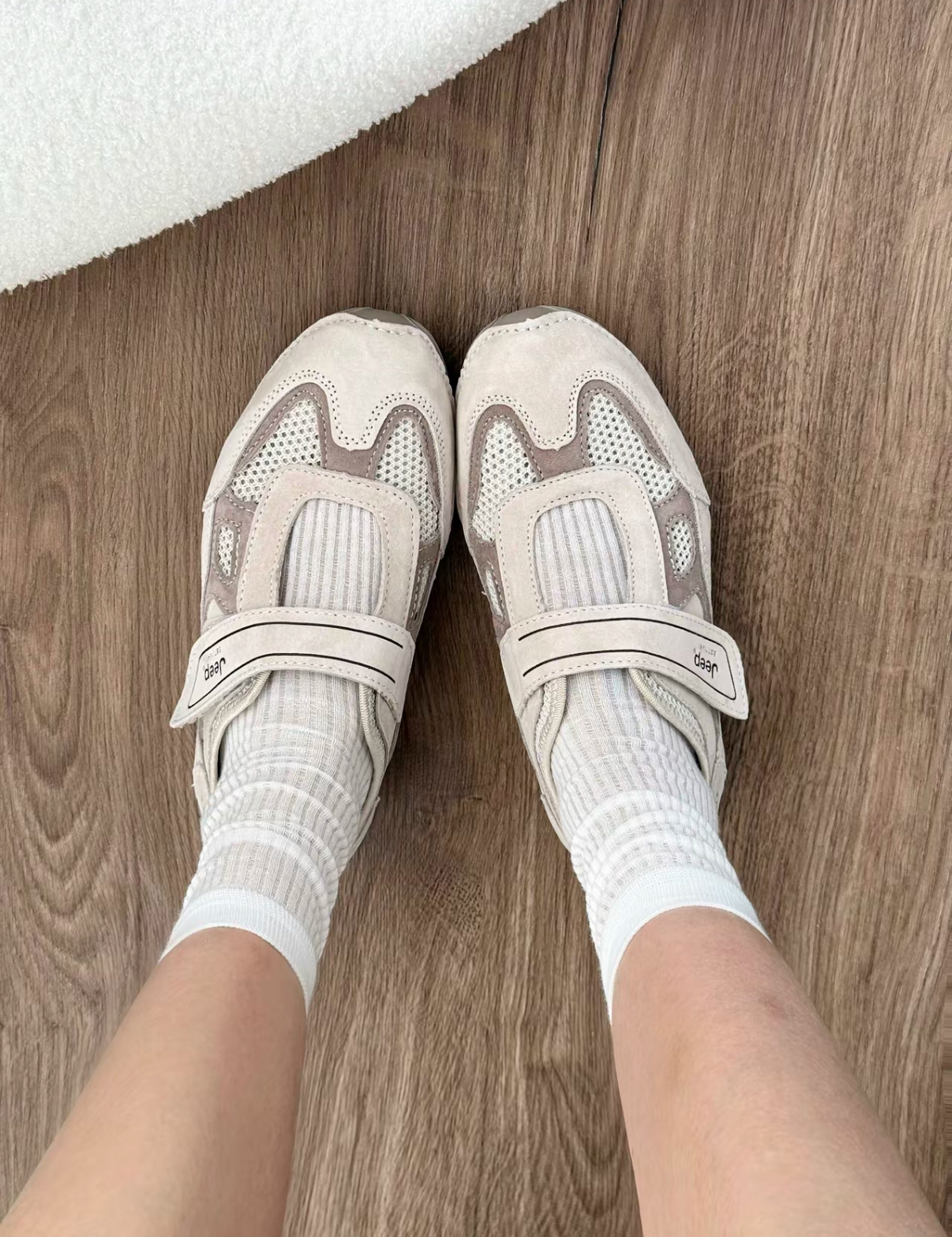 JEEP MARY JANE 瑪莉珍芭雷舞鞋 戶外鞋 包頭涼鞋 瑪莉珍鞋 薄底鞋 灰色 機能 女款/預購