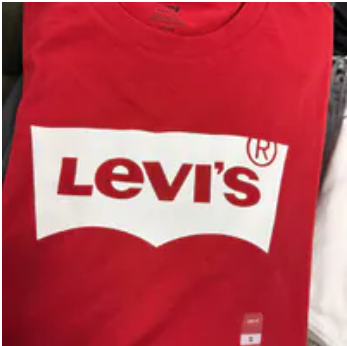 [S] LEVIS RED LOGO CLASSIC TEE SHIRT, 177830141-RED (SLE41)