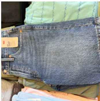 [S] LEVIS DENIM MENS 454 RELAXED SHORTS, 000YB0003-DENIM (SLE50)