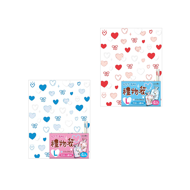 四季紙品 禮物袋(大) 4入【BC3002】