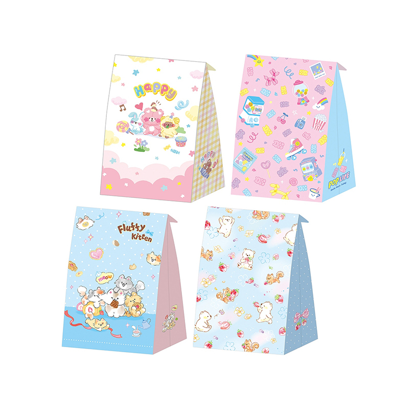 四季紙品 牛皮立體袋(大) 4入【BC5001】