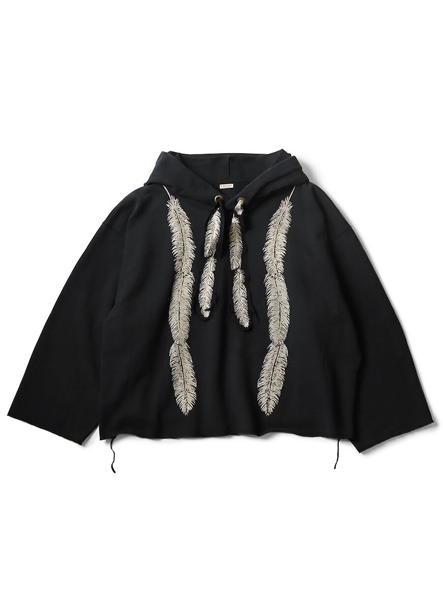 2025SS KAPITAL KNIT FEATHER CORD NAMAZU HOODIE 羽毛 帽T 現貨 K2403LC031EK-1737LC