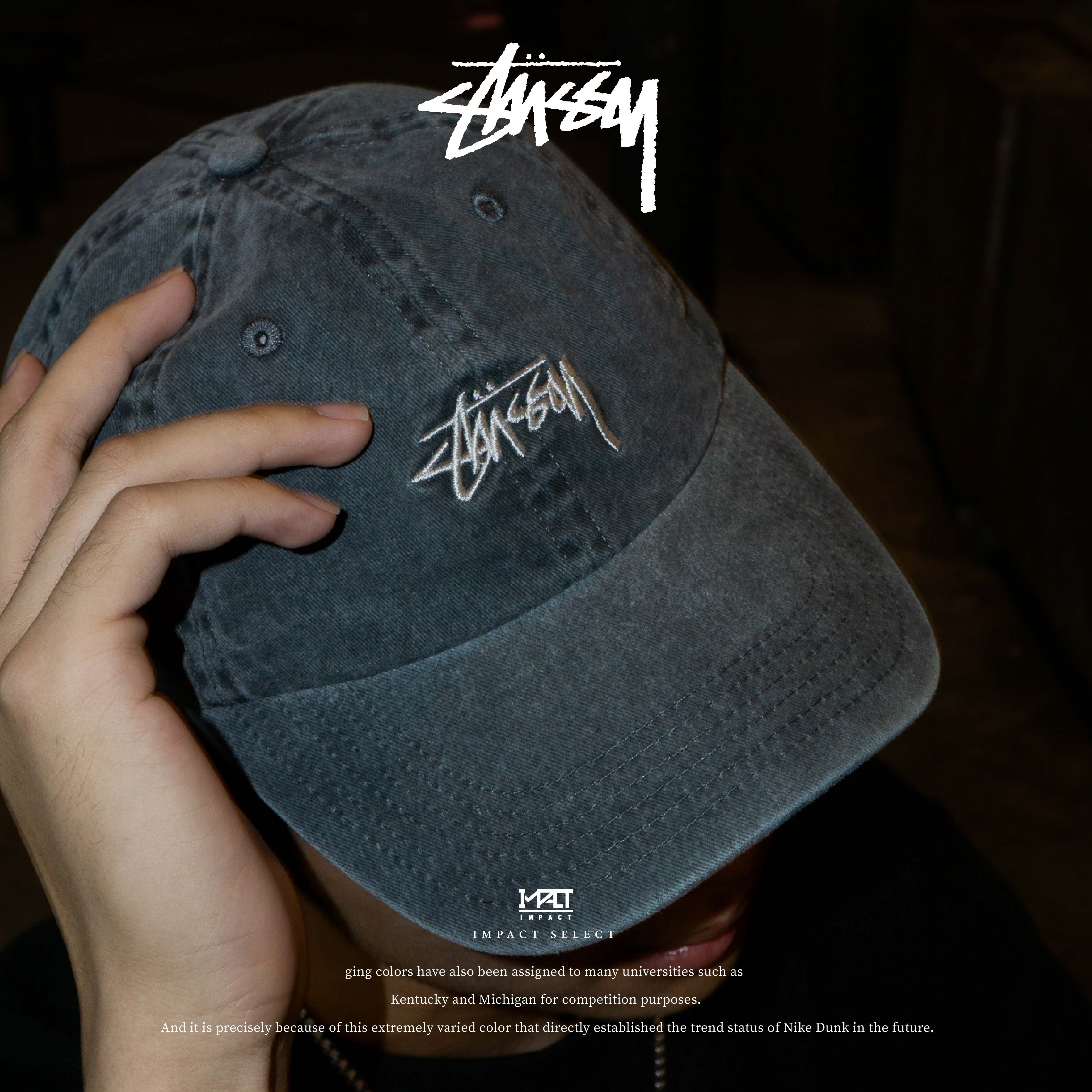 Stussy 經典LOGO 刺繡 老帽 鴨舌帽 五色