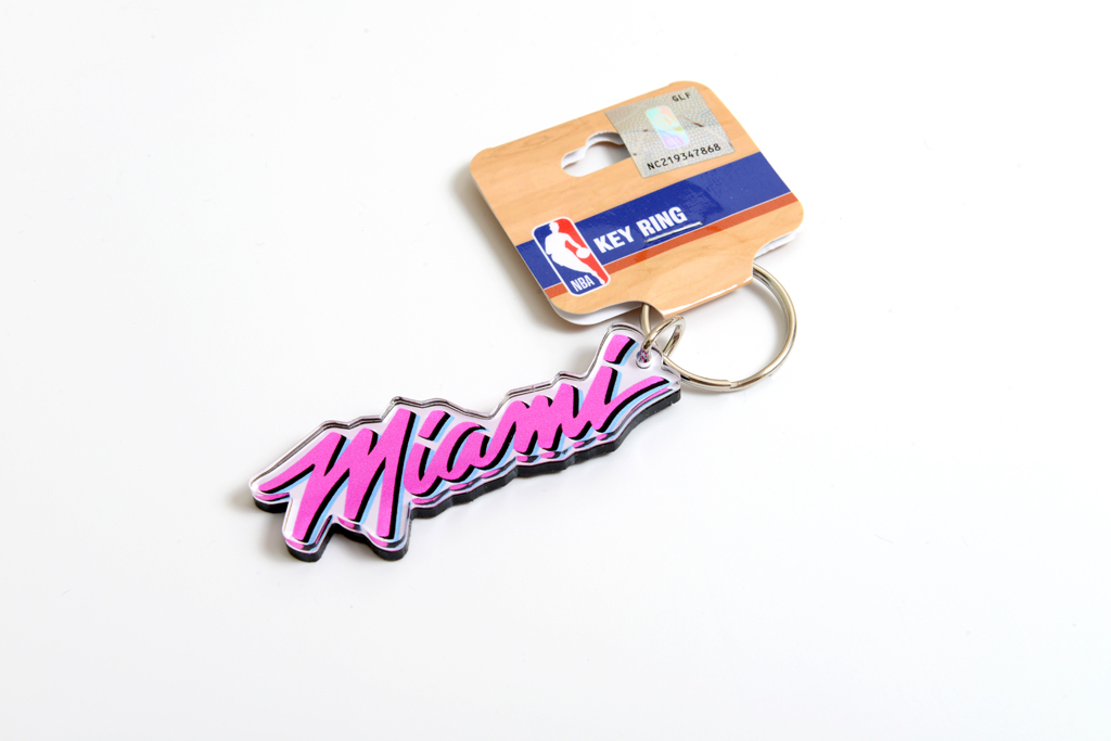 WinCraft 邁阿密熱火隊 2024-25 城市版 壓克力 球衣鑰匙圈