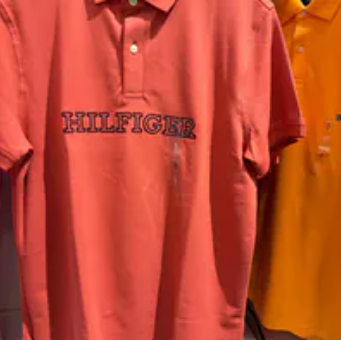 [S] TOMMY HILFIGER RED REGULAR HILFIGER LOGO POLO, XM05138-601 (STH1298)