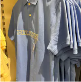 [S] TOMMY HILFIGER BLUE SPELL REGULAR HILFIGER LOGO POLO, XM05138-403 (STH1300)