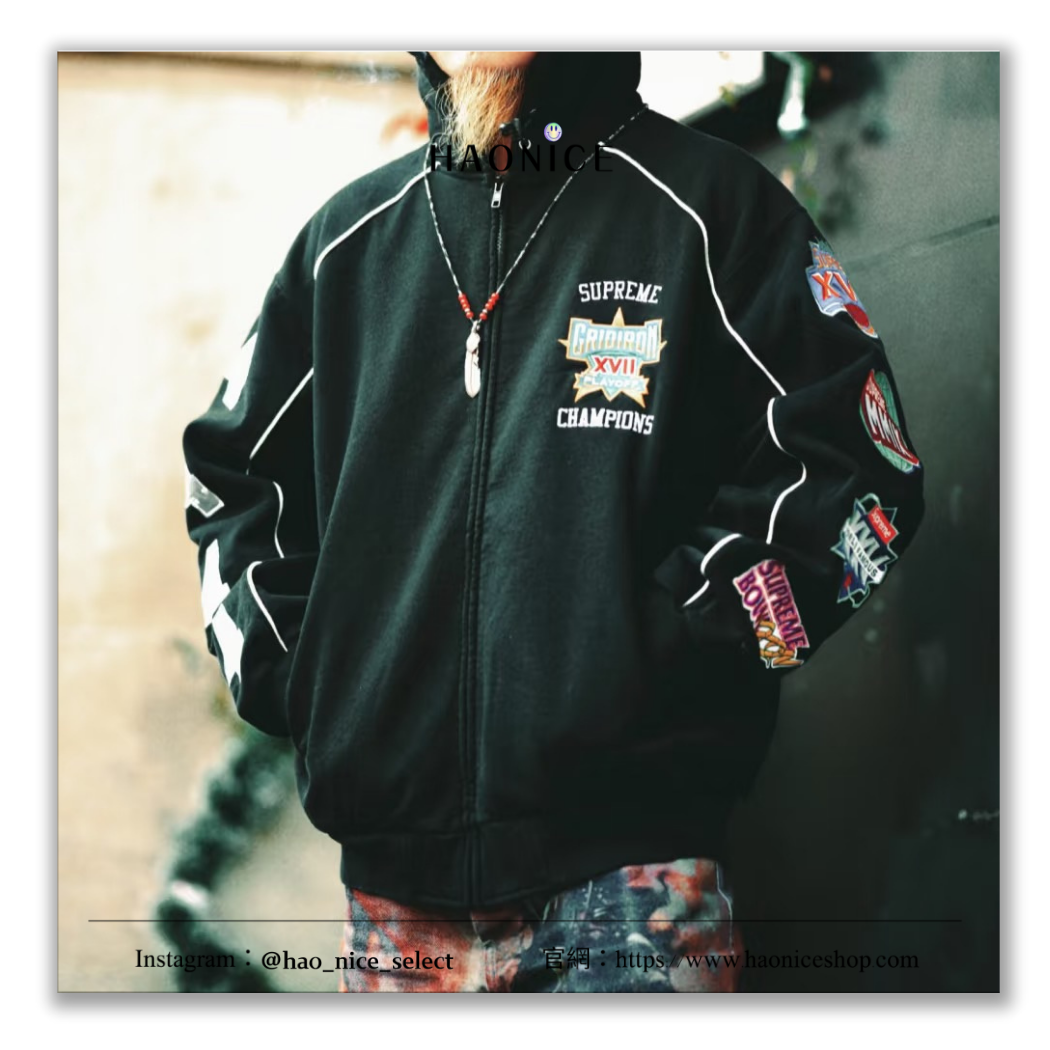 【HAO NICE】100%正品 SUPREME 美國潮牌🇺🇸街頭復古刺繡棒球外套 外套