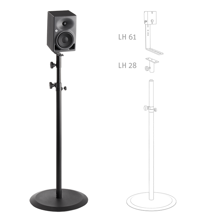 Neumann Mounting Example  KH 120 on a floor stand