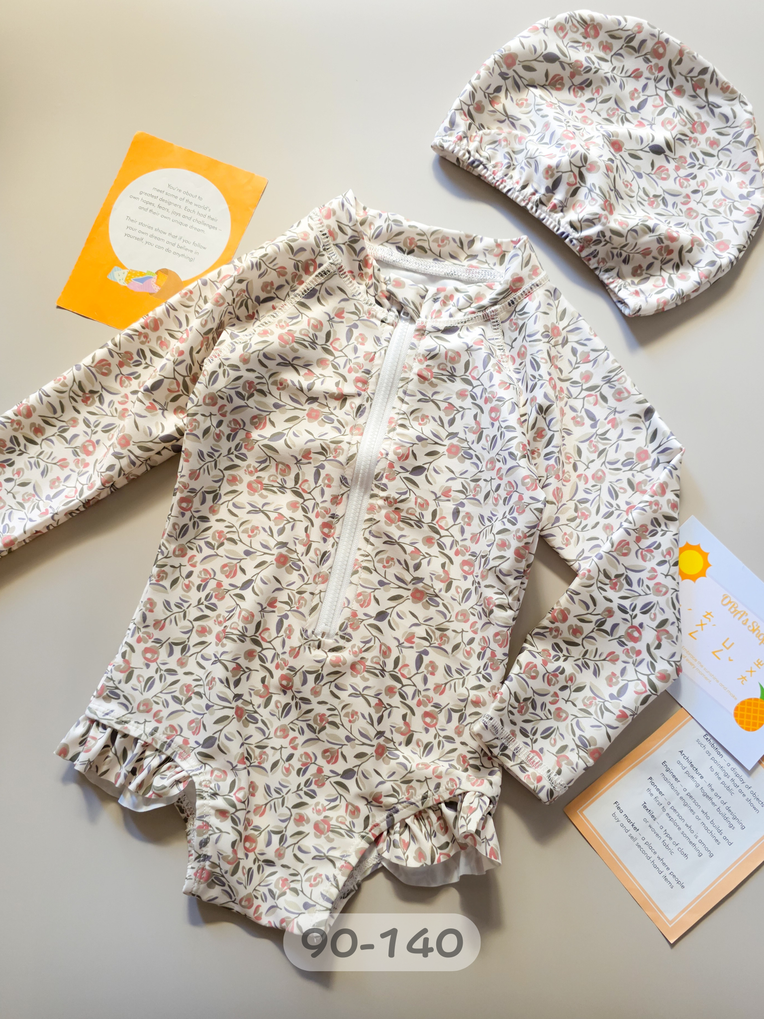 花苞叢林 長袖泳裝2件組