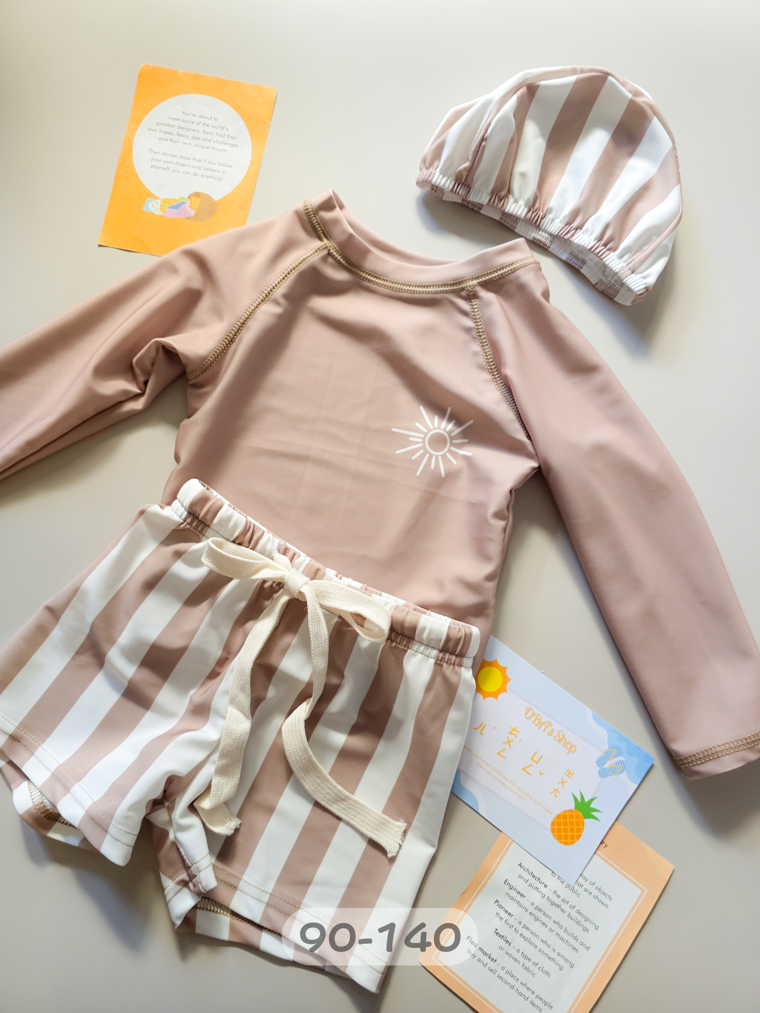 奶茶太陽 長袖泳裝3件組