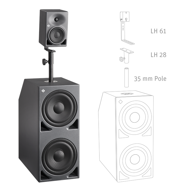 Neumann Mounting Example  KH 120 on a KH 870 sub (2)