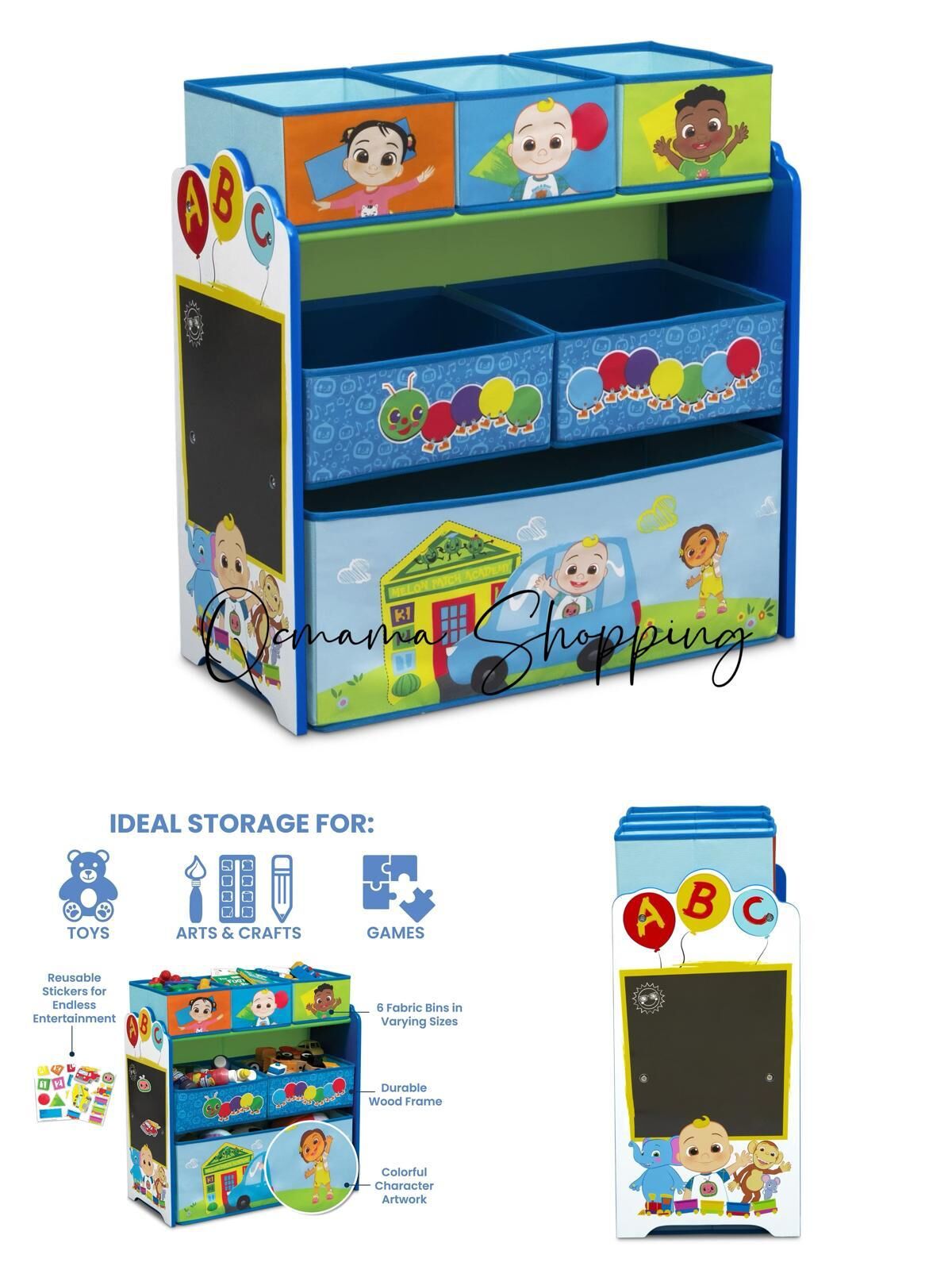 (現貨包順豐自取) 美國直送Cocomelon / Baby Shark玩具收納櫃