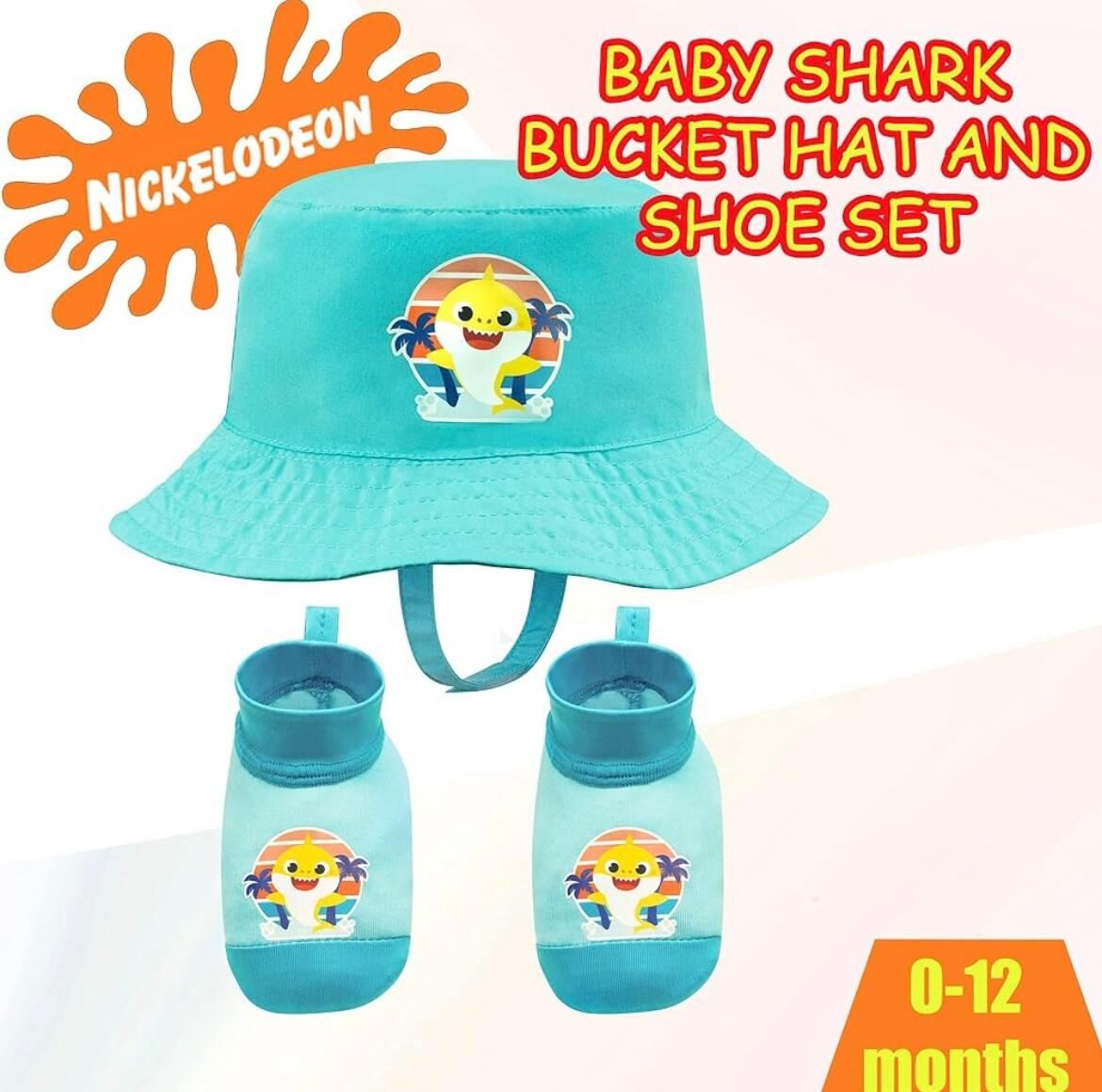 (現貨)美國直送Baby Shark防晒帽set (UPF 50+)