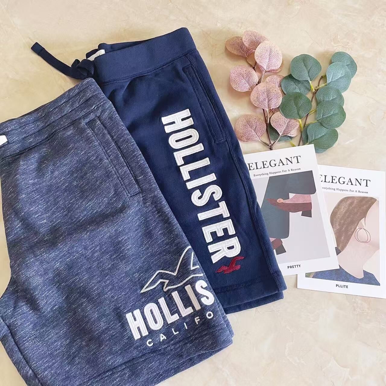 HOLLISTER LOGO SWEAT SHORTS