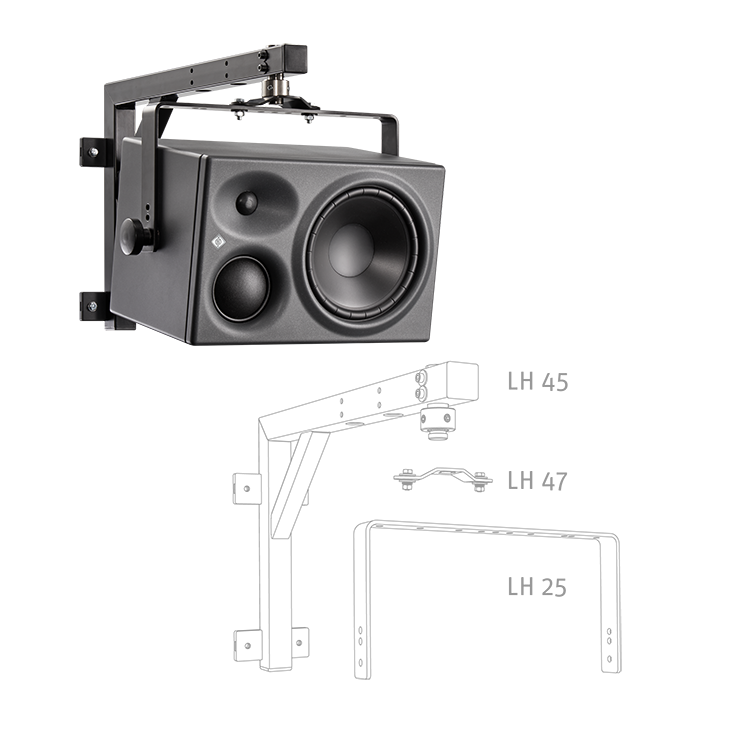 Neumann Mounting Example  KH 310 on a wall (3)