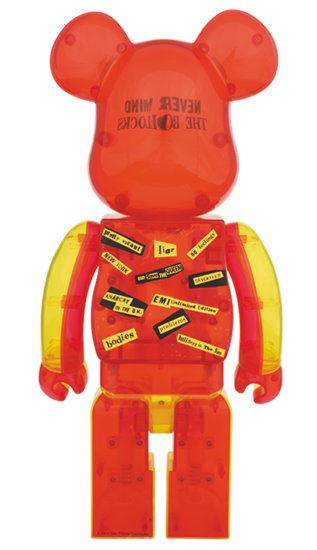 BEARBRICK SEX PISTOLS CLEAR Ver. 100% & 400%