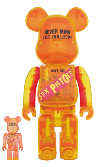 BEARBRICK SEX PISTOLS CLEAR Ver. 100% & 400%